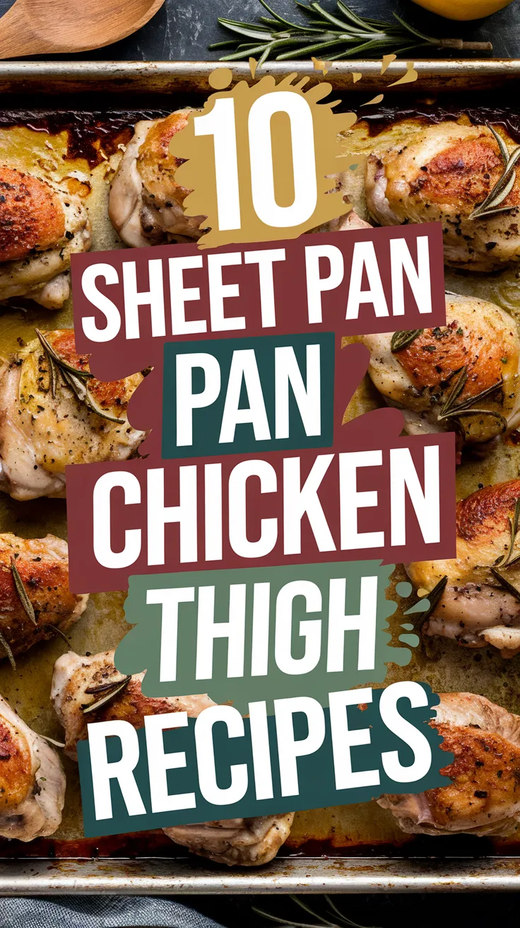 🌿🍽️ 10 Sheet Pan Chicken Thigh Recipes You’ll Want to Make Again & Again
Simplify dinner with these tasty sheet pan chicken thigh recipes! With bold seasonings, crispy skin, and hearty roasted veggies, these meals are perfect for busy nights. 🍗✨ #SheetPanCooking #ChickenDinners #WeeknightMeals #EasyRecipes #OnePanMeals

