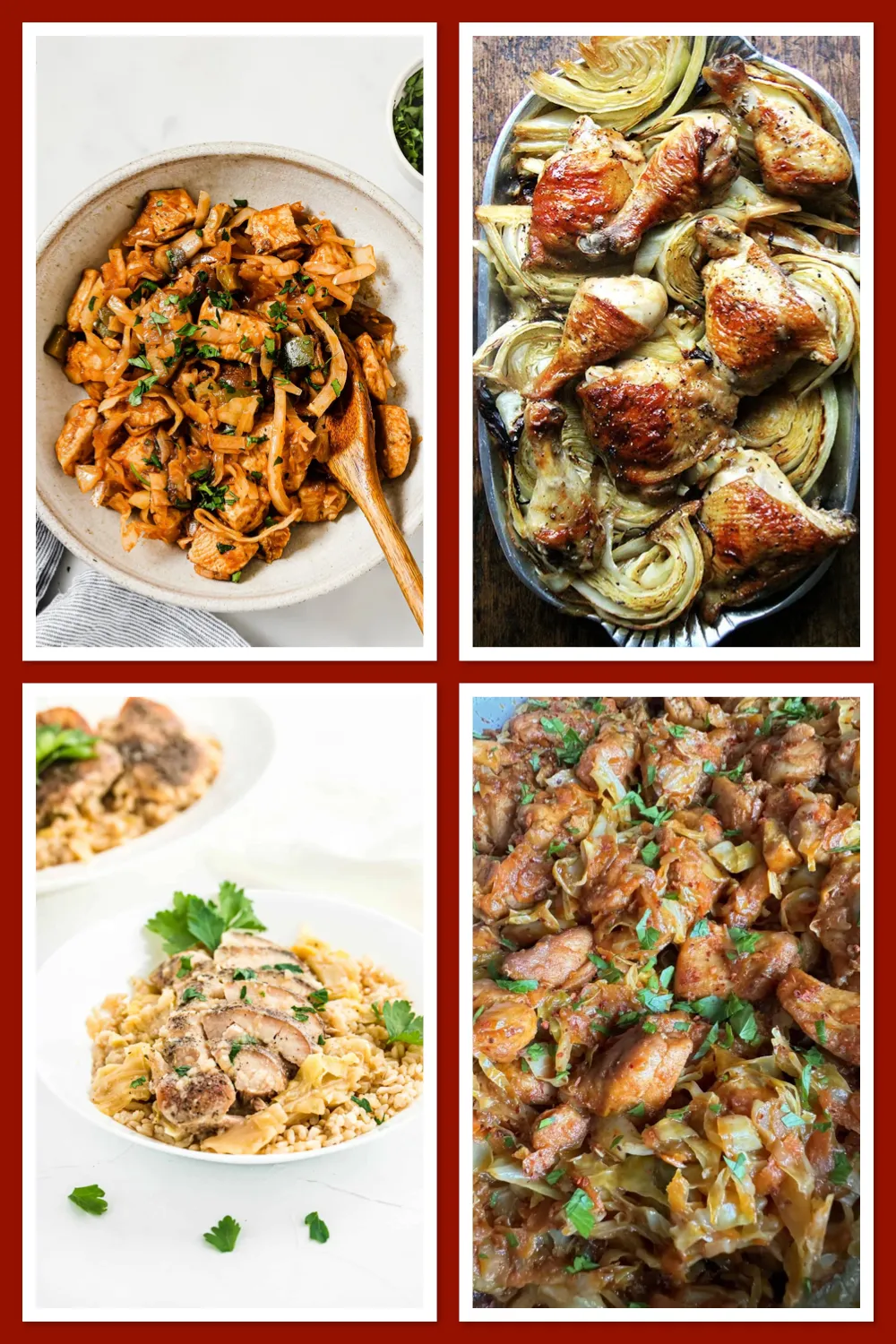 Save these flavor-packed chicken and cabbage dinners — simple ingredients, big comfort! 😋🍗 #quickdinnerideas #chickenrecipes #weeknightmeals