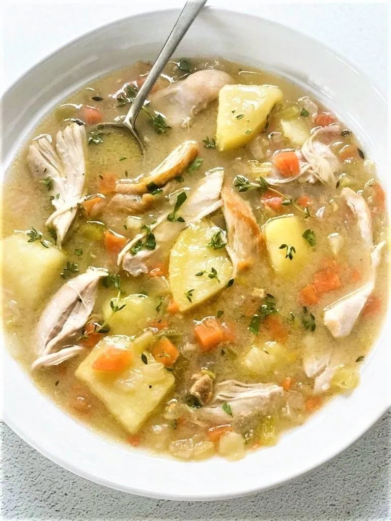 This is one of those set-it-and-forget-it dinners that turns out so good with barely any effort. The Instant Pot turns chicken, veggies, and potatoes into a fork-tender, cozy stew with a rich, flavourful sauce in no time at all. It’s the kind of recipe you make once and immediately add to your weekly rotation. And if you’re not using an Instant Pot today — no worries. There are stovetop, slow cooker, and oven instructions too, so you’re covered either way.