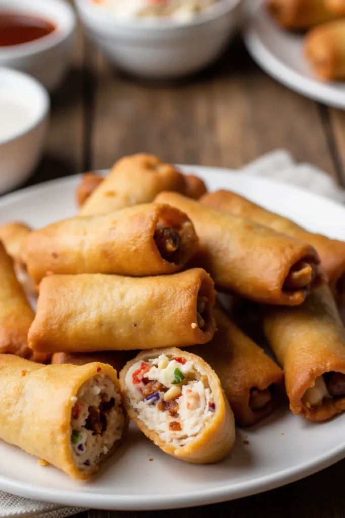 🥢 Recipes With Bbq Chicken get a fun twist with these crispy BBQ chicken egg rolls—perfect for snacking or appetizers!