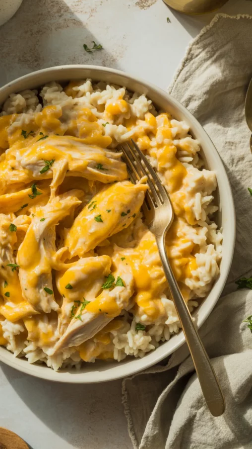 Looking for a cozy dinner that doesn’t break the bank? This Cheesy Chicken & Rice Crockpot Comfort is one of those frugal meals you’ll actually crave. Tender chicken, creamy cheese sauce, and fluffy rice all come together in your slow cooker—no stress, no mess, just pure comfort.