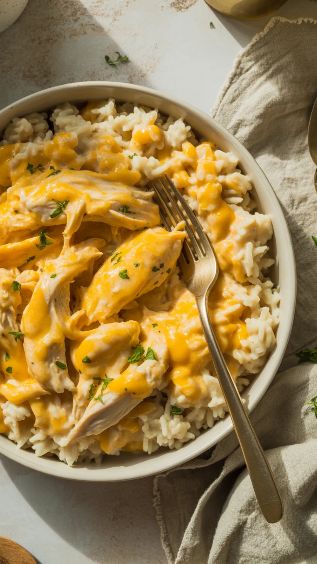Looking for a cozy dinner that doesn’t break the bank? This Cheesy Chicken & Rice Crockpot Comfort is one of those frugal meals you’ll actually crave. Tender chicken, creamy cheese sauce, and fluffy rice all come together in your slow cooker—no stress, no mess, just pure comfort.