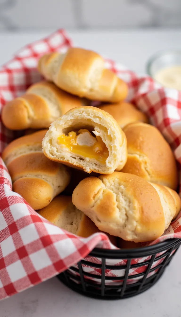 These Chicken & Cheese Crescent Roll-Ups are flaky, fun, and perfect for picnic snacking. Shredded chicken has never been more finger-friendly!