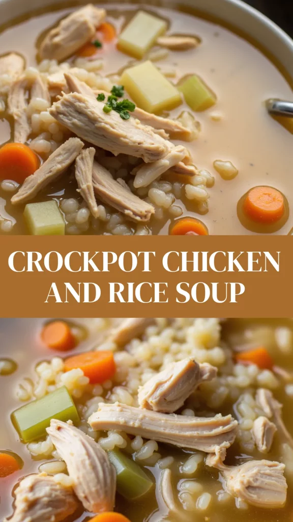 A warm and soothing classic, this chicken and rice soup simmers all day into a bowl of pure comfort.