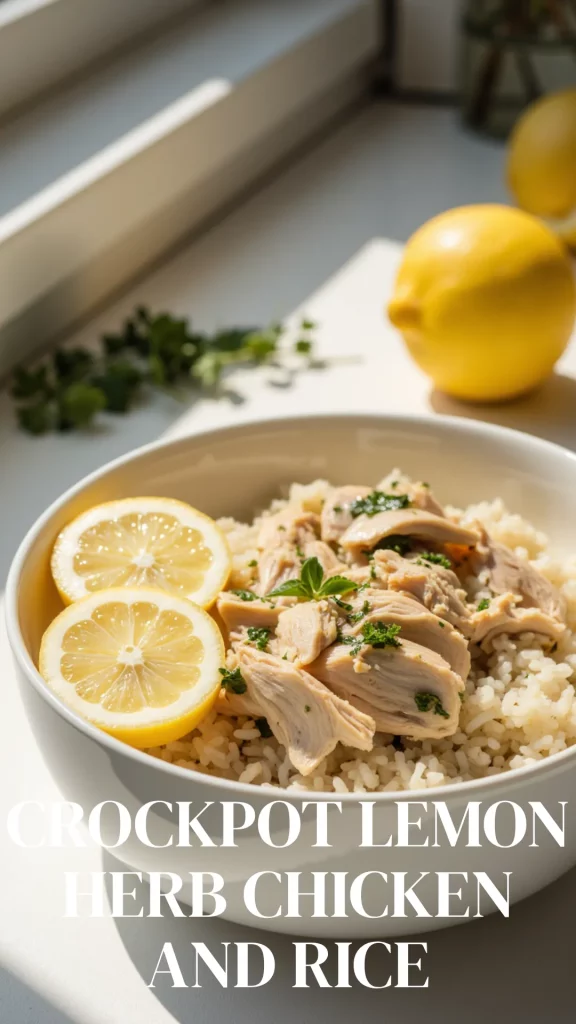 This Crockpot Lemon Herb Chicken and Rice is a bright, citrusy twist on comfort food that feels as fresh as it tastes. Juicy shredded chicken, tender rice, and a fragrant mix of lemon and herbs come together effortlessly in the slow cooker. It’s light, satisfying, and perfect for spring or summer nights when you want something cozy—but not too heavy.
