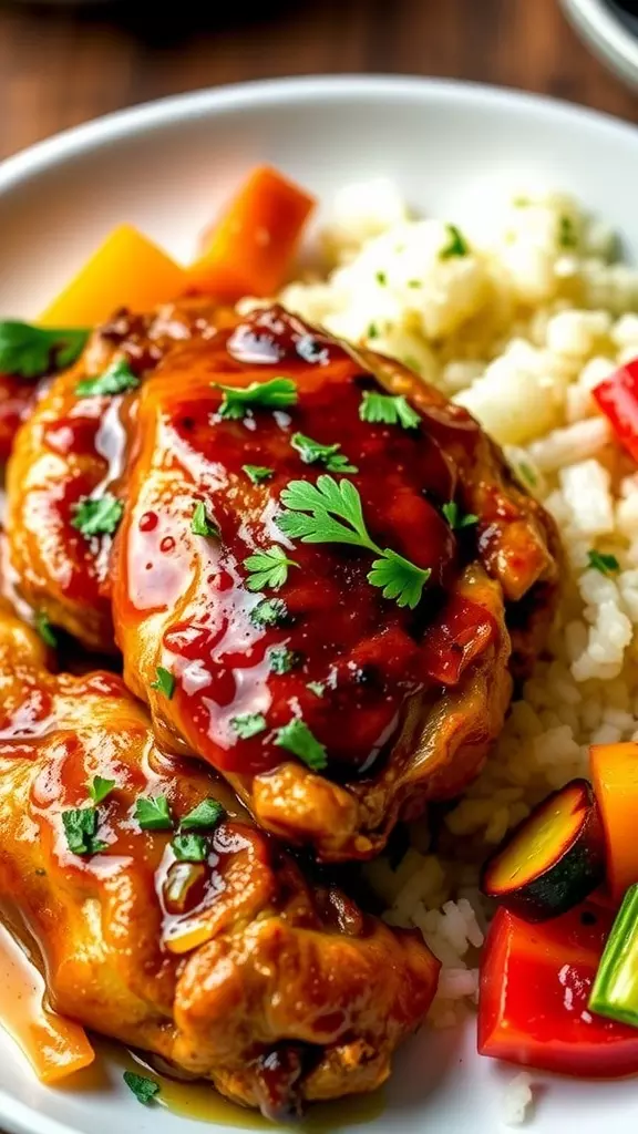 These honey garlic chicken thighs are marinated to ensure every piece is bursting with flavor. The glaze caramelizes beautifully, creating a sticky, irresistible coating that pairs wonderfully with fluffy rice or crisp veggies.