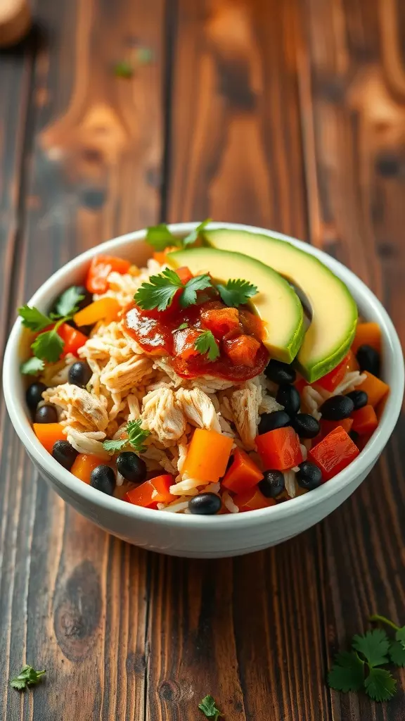 These Mexican chicken burrito bowls are a delicious combination of shredded chicken, seasoned rice, black beans, and a medley of fresh vegetables. The taste is a perfect balance of savory, zesty, and satisfying, making it a meal everyone will love.