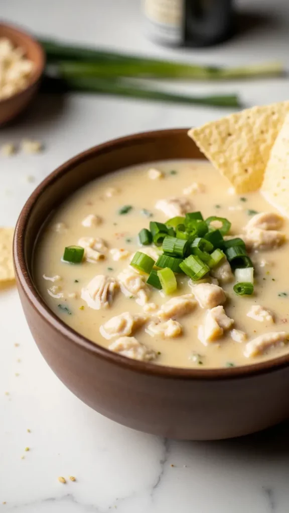 Just 25 minutes to the coziest bowl of creamy white chicken chili—weeknight comfort at its finest.