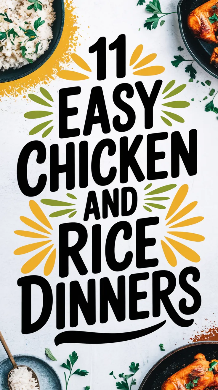 Chicken and rice are a classic combo that never gets old, and they make for some seriously tasty family dinners. Whether you're craving something comforting or looking to try a new spin, this collection of 11 chicken and rice recipes has got you covered. From savory one-pot meals to zesty stir-fries, you’ll find plenty of easy and delicious ideas to help you whip up a satisfying dish in no time!