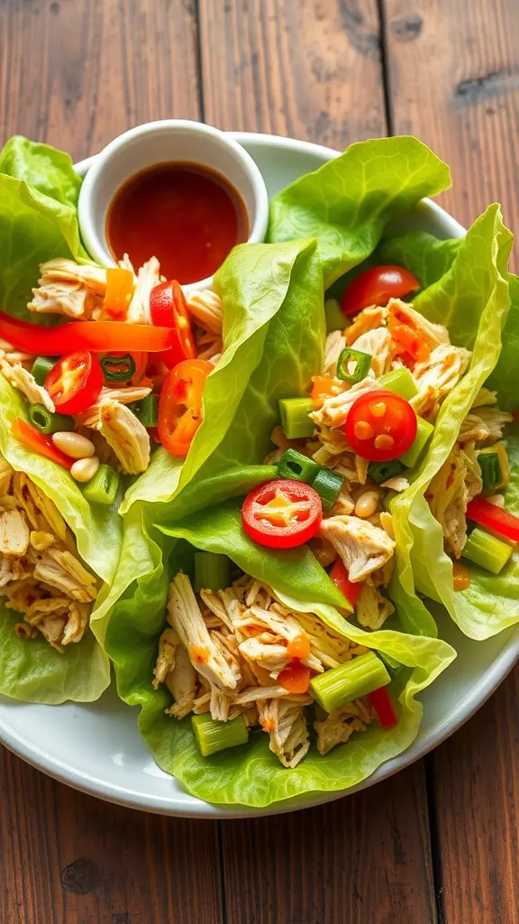 These chicken lettuce wraps are a perfect mix of juicy shredded chicken, vibrant diced veggies, and a flavorful sauce, all tucked into crisp, refreshing lettuce leaves. With their satisfying crunch and burst of flavor, they’re ideal for a light dinner or a fun party snack everyone will love! 🥬✨