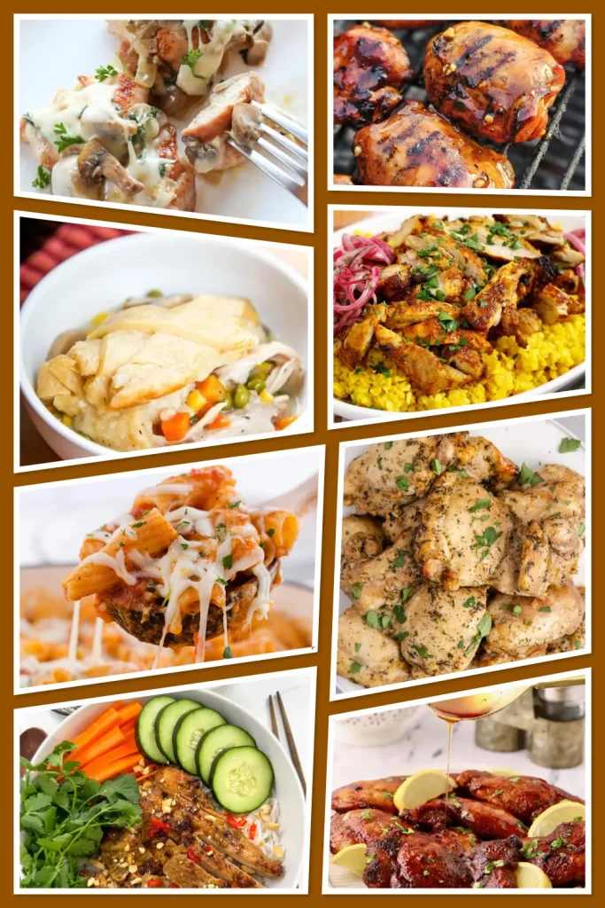 From creamy skillet meals to smoky grilled favorites, these 10 boneless chicken thigh recipes prove dinner can be easy and delicious. 🧄 #ChickenDinner #BudgetCooking #FamilyMeals