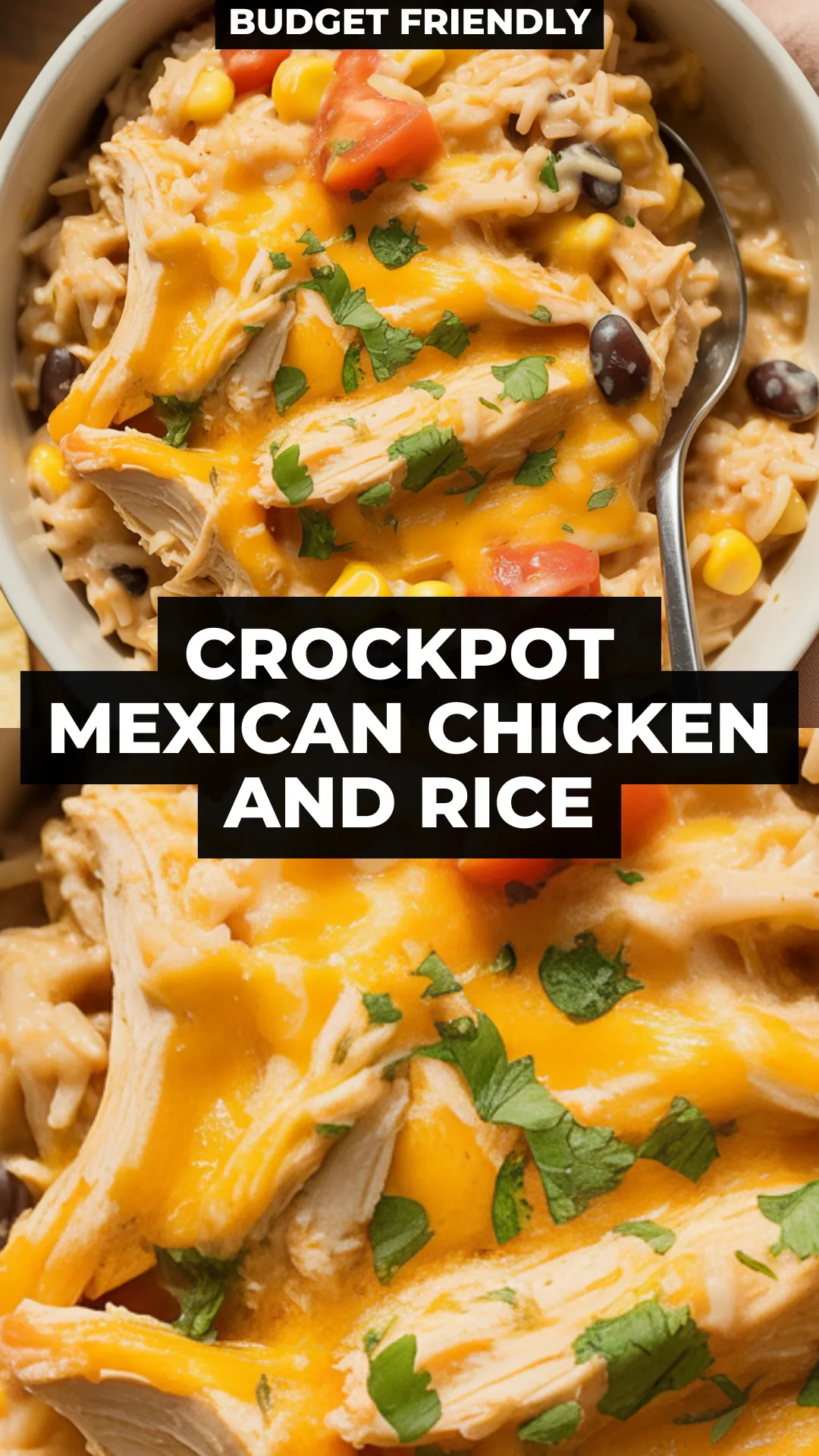 Need a dinner that’s easy, comforting, and won’t cost a fortune? This crockpot chicken and rice with Mexican flavors is one of our favorite budget friendly meals. It’s cheesy, kid-approved, and perfect for stretching into leftovers.