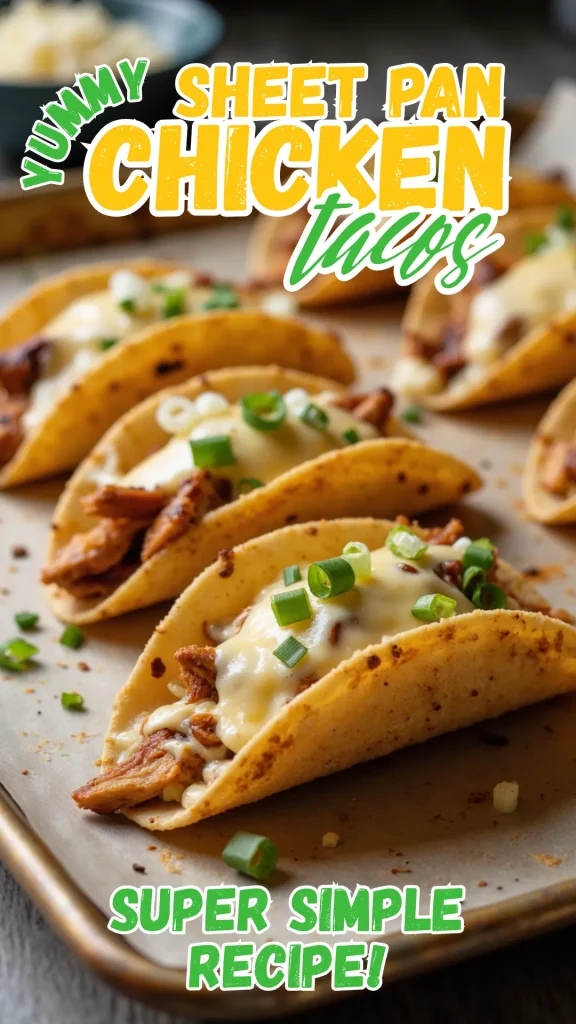 Crispy taco shells meet sweet and smoky BBQ chicken in this easy, crowd-pleasing sheet pan dinner. Perfect for busy nights and big flavor lovers.