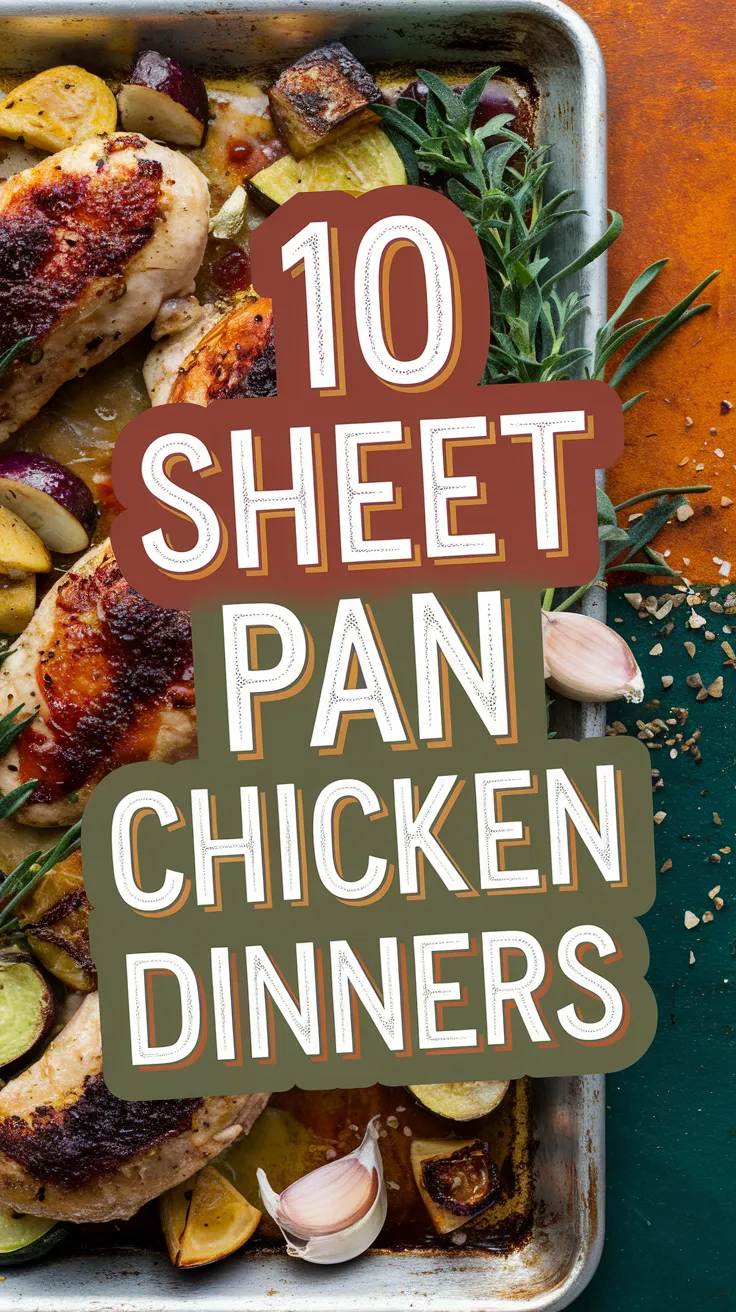 Make dinner effortless with these delicious sheet pan chicken recipes! Packed with bold flavors and minimal cleanup, these meals are perfect for busy weeknights. 🥦🥔 #SheetPanMeals #EasyDinners #OnePanCooking #ChickenRecipes #WeeknightMeals