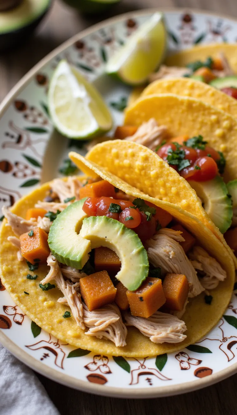 Taco night just got a summer twist! These Shredded Chicken & Sweet Potato Tacos are easy, affordable, and full of bright, bold flavor.