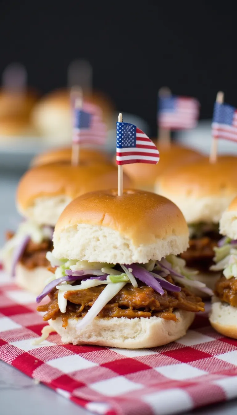 These Shredded Chicken and Rhubarb Sliders are sweet, tangy, and picnic-perfect. A great way to use rhubarb in your summer sandwich game!