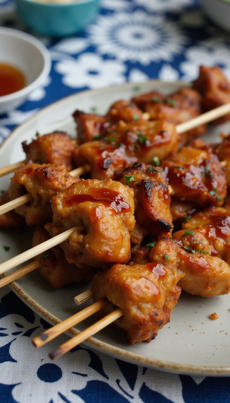 Add a spicy-sweet kick to your 4th of July with these Sweet Heat Chicken Skewers. Easy to prep and packed with juicy shredded chicken flavor.