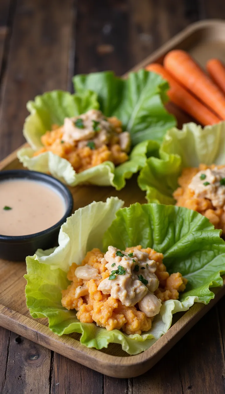 Light, fresh, and ready in minutes! These Sweet Potato Chicken Lettuce Wraps are the ultimate summer dinner or lunch — no oven required.