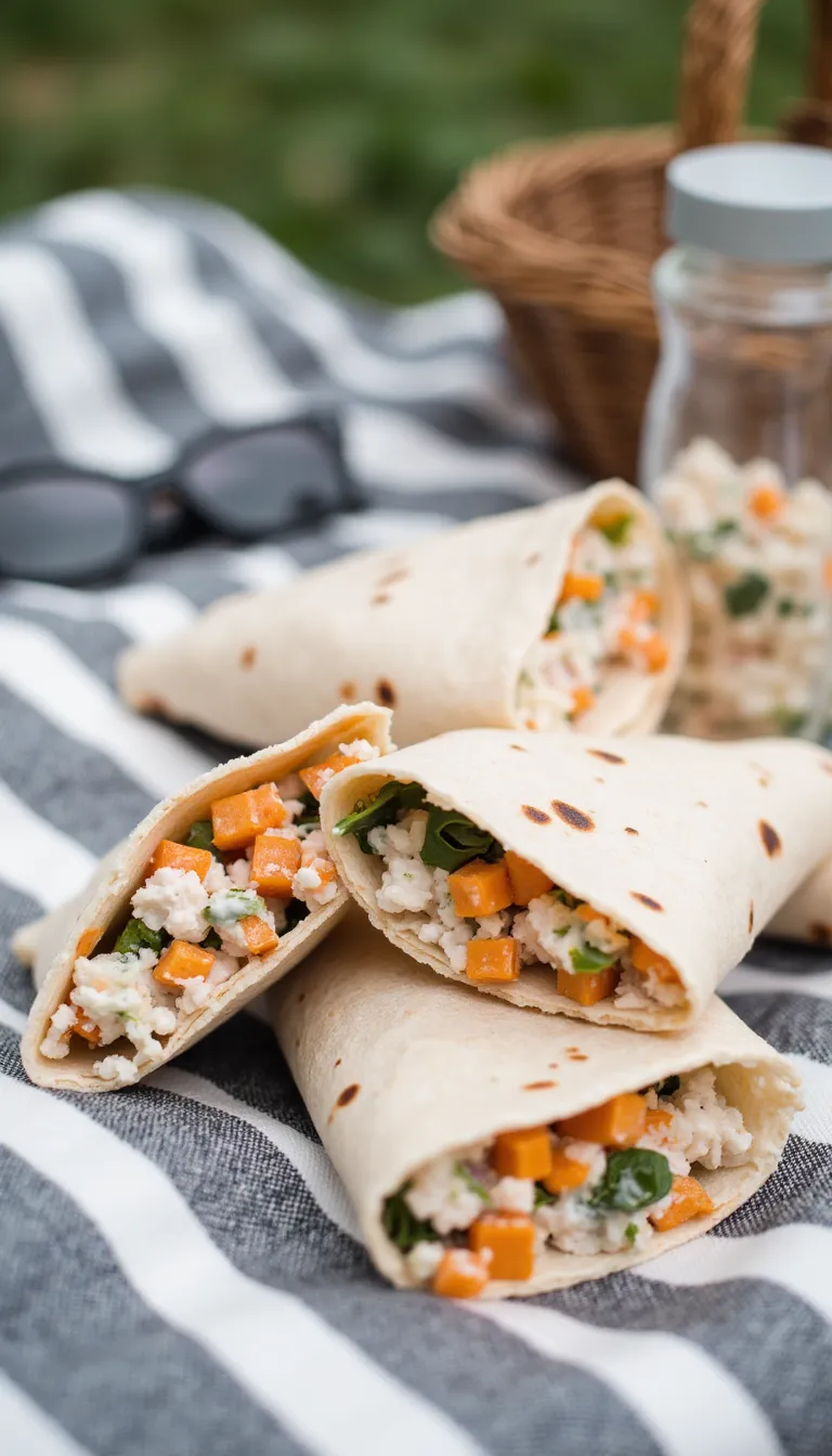 These Sweet Potato Chicken Salad Wraps are creamy, protein-packed, and perfect for summer lunches or easy weeknight dinners.