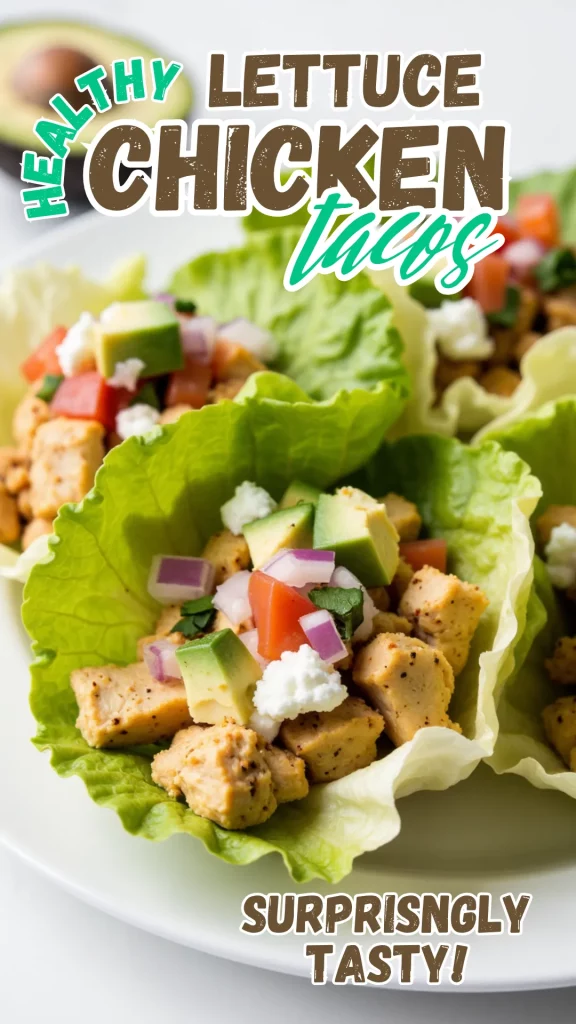 These chicken taco lettuce wraps are fresh, fast, and bursting with flavor—perfect for light lunches or low-carb dinners! 🥬🌮