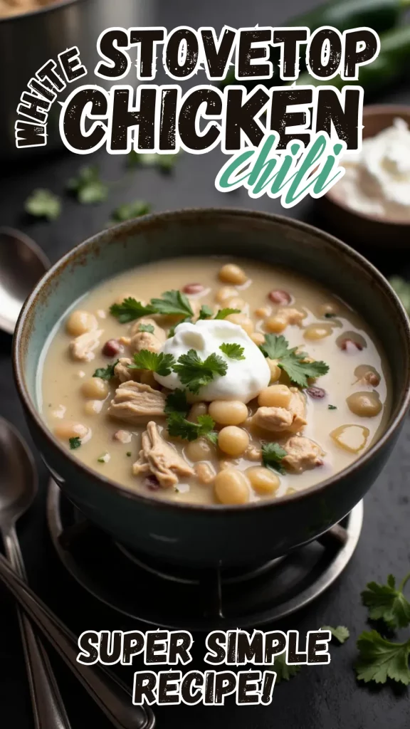 This quick and cozy white chicken chili is perfect for busy nights. With tender chicken, creamy white beans, and bold Southwest flavors, it’s a one-pot dinner that delivers big comfort in under half an hour.