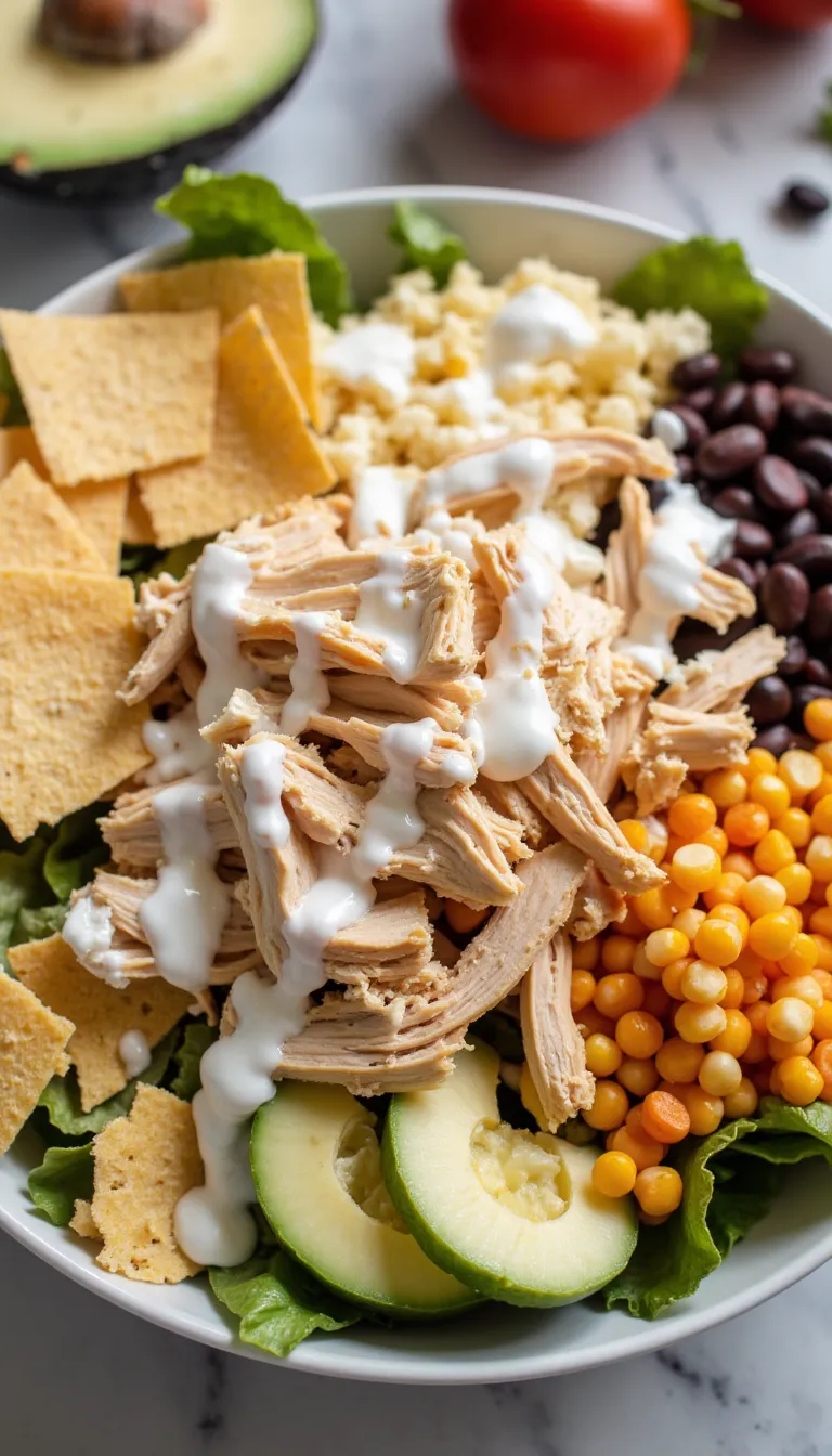 Crunchy, fresh, and totally crave-worthy — this Chicken Tortilla Salad is a summer dinner in 15 minutes!