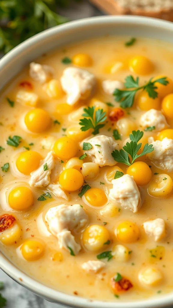 This chicken and corn chowder is perfect for a cozy dinner. Using rotisserie chicken makes it super easy to whip up. Creamy, comforting, and full of flavor, it’s a meal everyone will love!