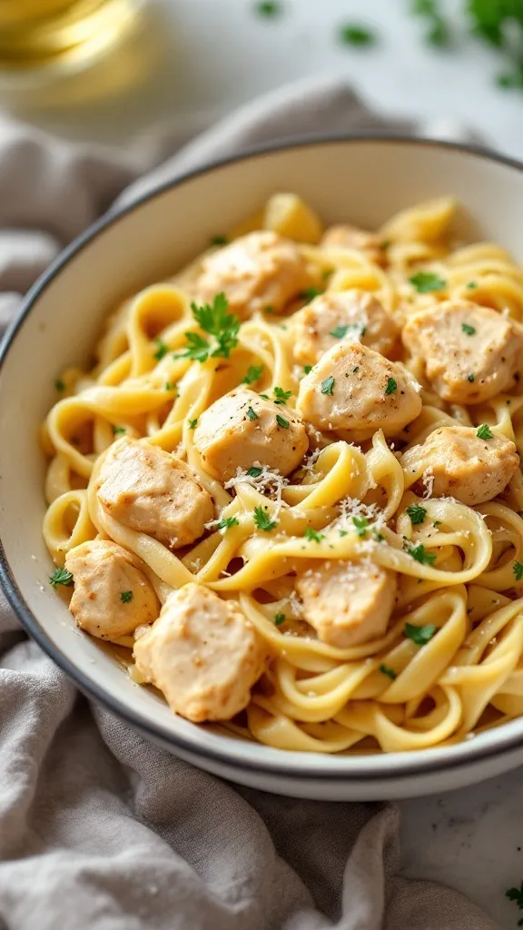 Busy weeknights call for easy, comforting meals, and this Creamy Garlic Chicken Pasta is a total lifesaver! It's rich, garlicky, and packed with tender chicken, all wrapped up in a silky Parmesan cream sauce. Best part? It comes together in 30 minutes or less—because who has time for anything longer?