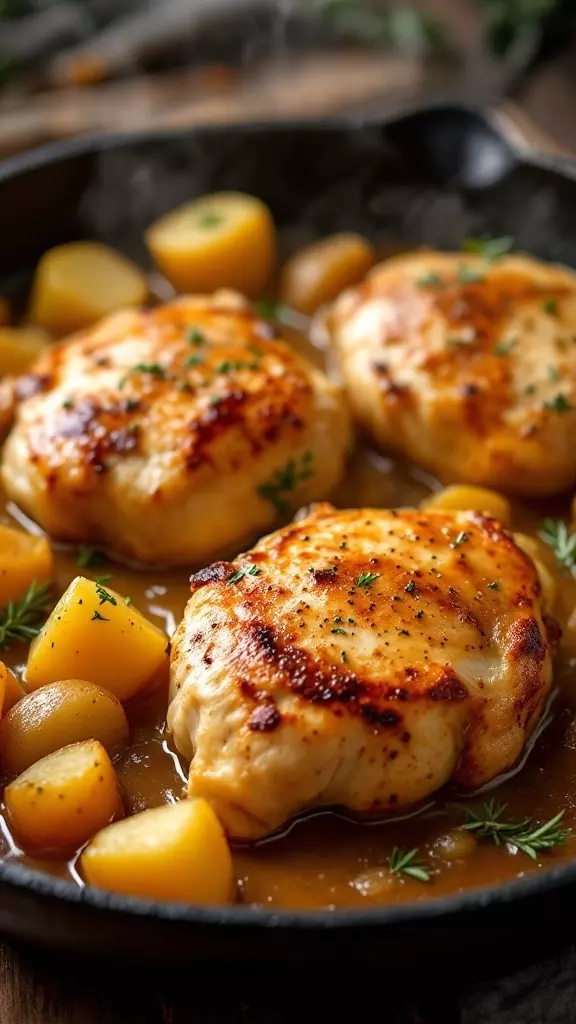 Smothered chicken and potatoes is a cozy dish that is perfect for any night. The juicy chicken pairs wonderfully with tender potatoes, all soaking in a rich, savory sauce. This meal is not just delicious; it’s also simple to prepare, making it a go-to for busy evenings.